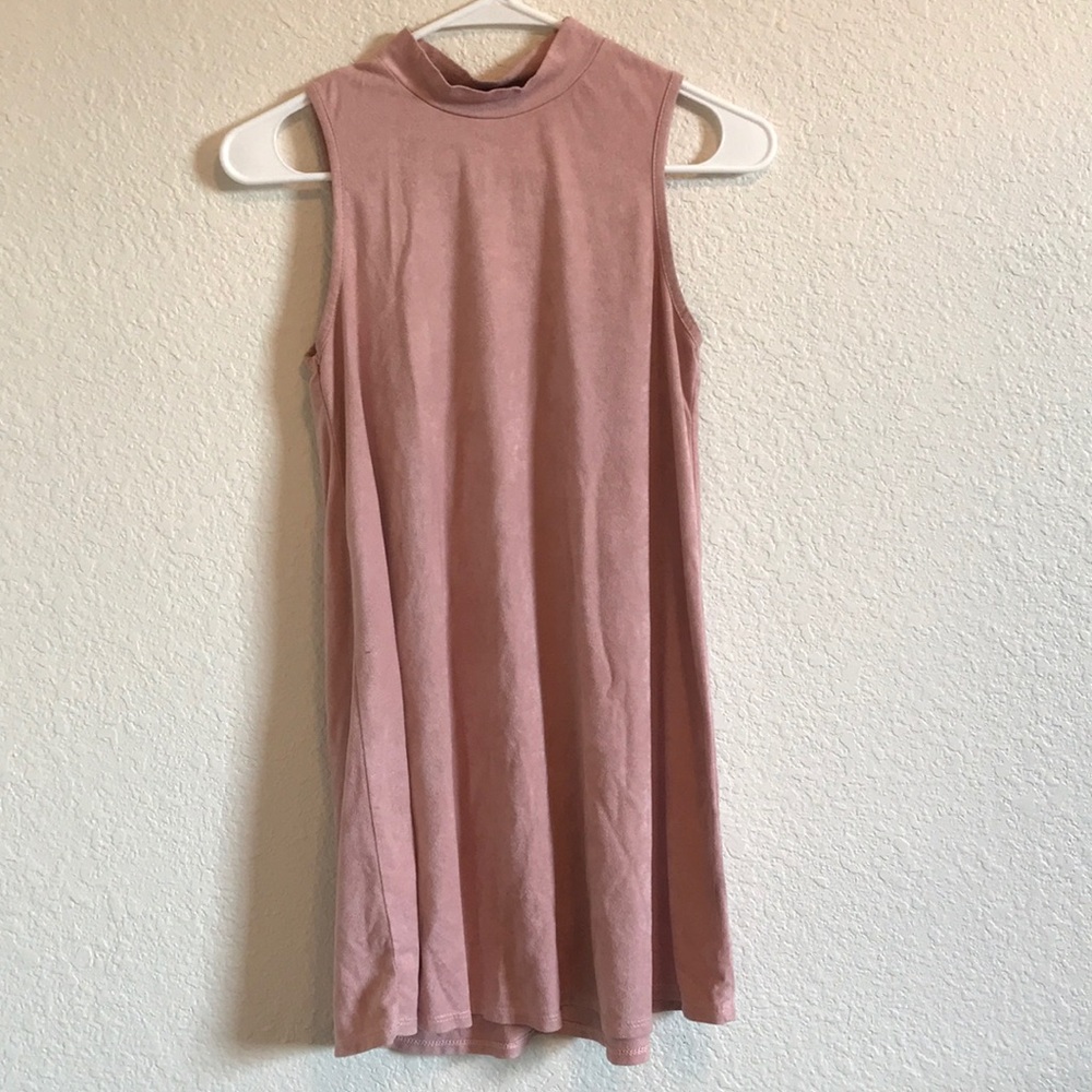Pink champagne dress high neck